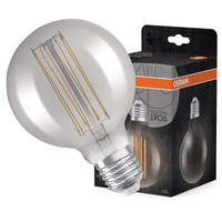 Żarówka LED Dekoracyjna G95 Kula E27 11W = 42W 500lm 1800K Ciepła 320° Dymiona Filament Ściemnialna Vintage 1906 Osram
