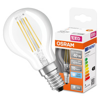 Żarówka LED P45 Kulka E14 4W = 40W 470lm 4000K Neutralna 300° Retrofit Filament CLASSIC Osram