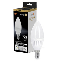 Żarówka LED E14 Świeczka 9W 900lm 4000K Neutralna 200° Premium Kobi