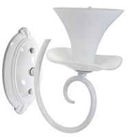 Kinkiet Lampa Ścienna GLORIA 1xE14 Biała 26cm - GOLDLUX (Polux)