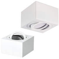 Oprawa Natynkowa Halogenowa Spot Tuba Kwadratowa Biała OH37 Kobi
