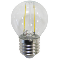 Żarówka LED E27 G45 2W = 23W 230lm 3000K Ciepła 280° Filament GOLDLUX (Polux)