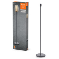 Lampa Stojąca Wysoka Oprawa Podłogowa Dekoracyjna Vintage 1xE27 Ciemny Szary Stick LEDVANCE