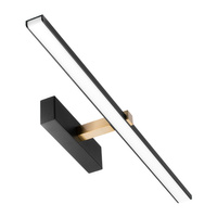 Lampa nad Lustro VENUS Kinkiet LED Łazienkowa 8W 580lm Czarno-Złota 40cm