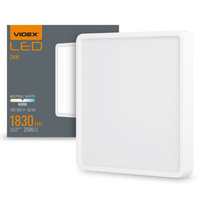 Panel LED Oprawa Natynkowa Plafon 24W 2500lm 4000K Neutralna Biała Videx