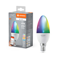 Żarówka LED E14 Świeczka 4.9W = 40W 470lm RGBW CCT Ściemnialna SMART+ Matter Wifi Candle Ledvance