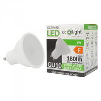 Żarówka LED Reflektor GU10 2W 180lm 3000K Ciepła Ecolight