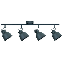 Oprawa Ścienno-Sufitowa Reflektor Punktowy 4x E14 Czarna NIKO Sanico Goldlux