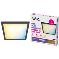 Panel LED Natynkowy 30x30 Lampa Sufitowa 12W CCT TW Czarny SMART WiFi WiZ