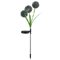 Lampa Solarna LED Dekoracyjna Wbijana Czosnek Kwiat Ogrodowy IP44 z Czujnikiem Zmierzchu Allium Color Sanico Goldlux