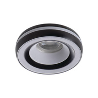 Oprawa sufitowa podtynkowa ELICEO-ST GU10/GU5.3 Okrągła Czarno-Biała KANLUX