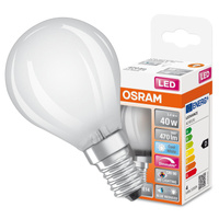 Żarówka LED P45 Kulka E14 3.4W = 40W 470lm 4000K Neutralna CRI90 300° Filament Ściemnialna SUPERSTAR PLUS CLASSIC Osram