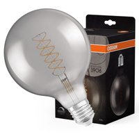 Żarówka LED Dekoracyjna G125 Kula E27 7.8W = 30W 360lm 1800K Ciepła 320° Dymiona Filament Ściemnialna Vintage 1906 Osram