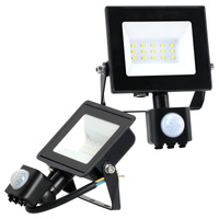 Naświetlacz LED Zewnętrzny Ogrodowy 10W 735lm 4000K Neutralny 120° z Czujnikiem Ruchu IP44 IK05 Czarny MHC Kobi