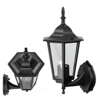 Lampa Ogrodowa Kinkiet Elewacyjny Zewnętrzny E27 IP54 Czarna LO4101 Kobi