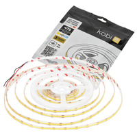 Taśma Pasek LED Zewnętrzna 5W 475lm 4000K Neutralna 1600LED 12V 5m IP65 CRI90 Tramo Premium Kobi