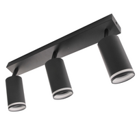 Lampa Listwa Oprawa Sufitowo-Ścienna LED PARIS 3 x GU10 Czarny GOLDLUX (Polux)