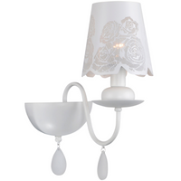 Kinkiet Lampa Ścienna FABRIZIA E14 Biała 36cm - GOLDLUX (Polux)