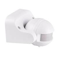 Czujnik Ruchu PIR 12m 180° z Regulacją Natynkowy IP44 Biały Sanico Goldlux