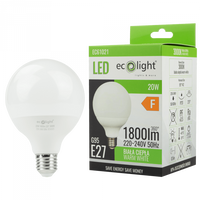 Żarówka LED Kula G95 E27 20W 1800lm 3000K Ciepła Ecolight