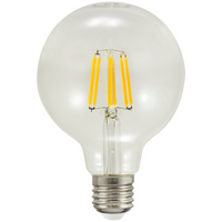 Żarówka LED E27 G95 7,5W = 75W 1055lm 3000K Ciepła 360° Filament GOLDLUX (Polux)