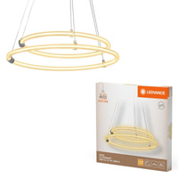 Lampa Sufitowa Wisząca Dekoracyjna LED 21W 2400lm 3000K Ciepła Ściemnialna Zwis Szary Decor Ledvance