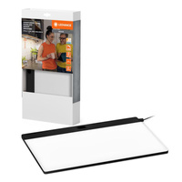 Lampka Podszafkowa LED Listwa Meblowa z Czujnikiem Ruchu Bezramkowa 7.5W 450lm CCT Ściemnialna Czarny 30x20cm Undercabinet Ledvance