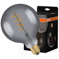 Żarówka LED Dekoracyjna G125 Kula E27 4W = 15W 140lm 1800K Ciepła 330° Dymiona Vintage 1906 Osram