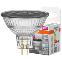 Żarówka LED MR16 Reflektor GU5.3 5W = 35W 350lm 4000K Neutralna CRI90 12V 36° Ściemnialna SUPERSTAR Osram
