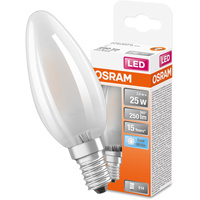Żarówka LED B35 Świeczka E14 2.5W = 25W 250lm 4000K Neutralna 300° Retrofit Filament CLASSIC Osram