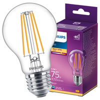 Żarówka LED E27 A60 8.5W = 75W 1055lm 2700K Ciepła Filament PHILIPS