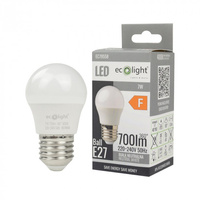 Żarówka LED Kulka P45 E27 7W 630lm 4000K Neutralna Ecolight