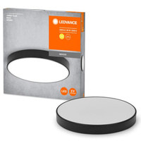 Lampa LED Oprawa Oświetleniowa Sufitowa 48cm Plafon Czarny 36W 3000K Ciepła LEDVANCE