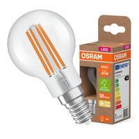Żarówka LED P45 Kulka E14 2.2W = 40W 470lm 2700K Ciepła 330° 214lm/W CLASSIC ENERGY EFFICIENCY Osram