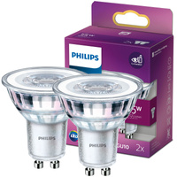Zestaw 2x Żarówka LED Halogen GU10 PAR16 3.5W = 35W 255lm 2700K Ciepła 36° PHILIPS 