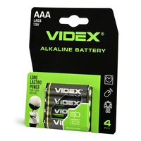 Baterie Alkaiczne Videx LR03 AAA Paluszki 1.5V Blister 4szt
