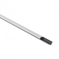 Profil Aluminiowy LED Narożny Natynkowy Czarny 2m z Kloszem Mroźnym do Taśm LED + Zaślepki seria RW Ecolight