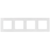 Ramka Poczwórna 4-krotna do Włączników Światła Gniazdek Biała LEGRAND NILOE