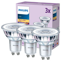 3x Żarówka LED GU10 Reflektor PAR16 4.6W = 50W 355lm 2700K Ciepła 36° EC Multipack Philips