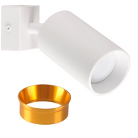 Kinkiet Reflektor Oprawa Ścienno-Sufitowa LED 1 x GU10 MARIBEL Biały GOLDLUX (Polux)