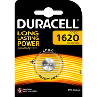 BATERIA LITOWA GUZIKOWA DURACELL DL1620 CR1620 Blister 1szt