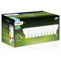 Zestaw 10x Żarówka LED GU5.3 MR16 6W = 50W 580lm 6000K Zimna 120° 12V LUMILED