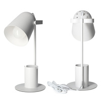 Lampka Biurkowa Oprawa Stołowa Regulowana E27 Biała Rolig Kobi