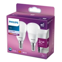 2x Żarówka LED Kulka E14 P45 4.9W = 40W 470lm 4000K Neutralna PHILIPS