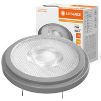 Żarówka LED AR111 G53 11.7W = 75W 800lm 2700K Ciepła Biała 12V ŚCIEMNIALNA LEDVANCE