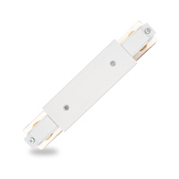 Łącznik Prosty z Zasilaniem Biały do Szynoprzewodów Szyn Jednofazowych LUMILED