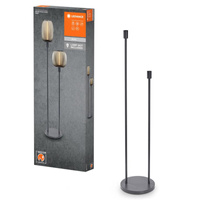 Lampa Stojąca Oprawa Ozdobna Podłogowa Dekoracyjna Vintage 2xE27 Ciemny Szary Stick LEDVANCE
