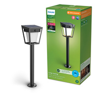 Lampa Ogrodowa Solarna Zewnętrzna SŁUPEK Wbijana 69cm LED 1.8W 250lm 3000K IP44 z Czujnikiem Ruchu i Zmierzchu Nissa Ultra Efficient Philips