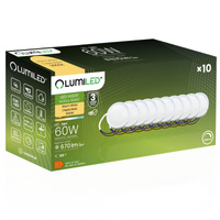 10x Wkład do Opraw LED Moduł INSERT Mleczny 7W = 60W 120° 670lm 3000K Ciepły Ściemnialny LUMILED