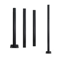 Słup Oświetleniowy Składany do Opraw Zewnętrznych SG 3m Fi 60mm Czarny Kobi